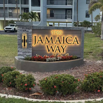Backlit LED House Numbers – Custom Illuminated Address Numbers for Outdoor Use
