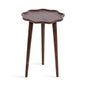 Alezar Scallop Wood Side Table