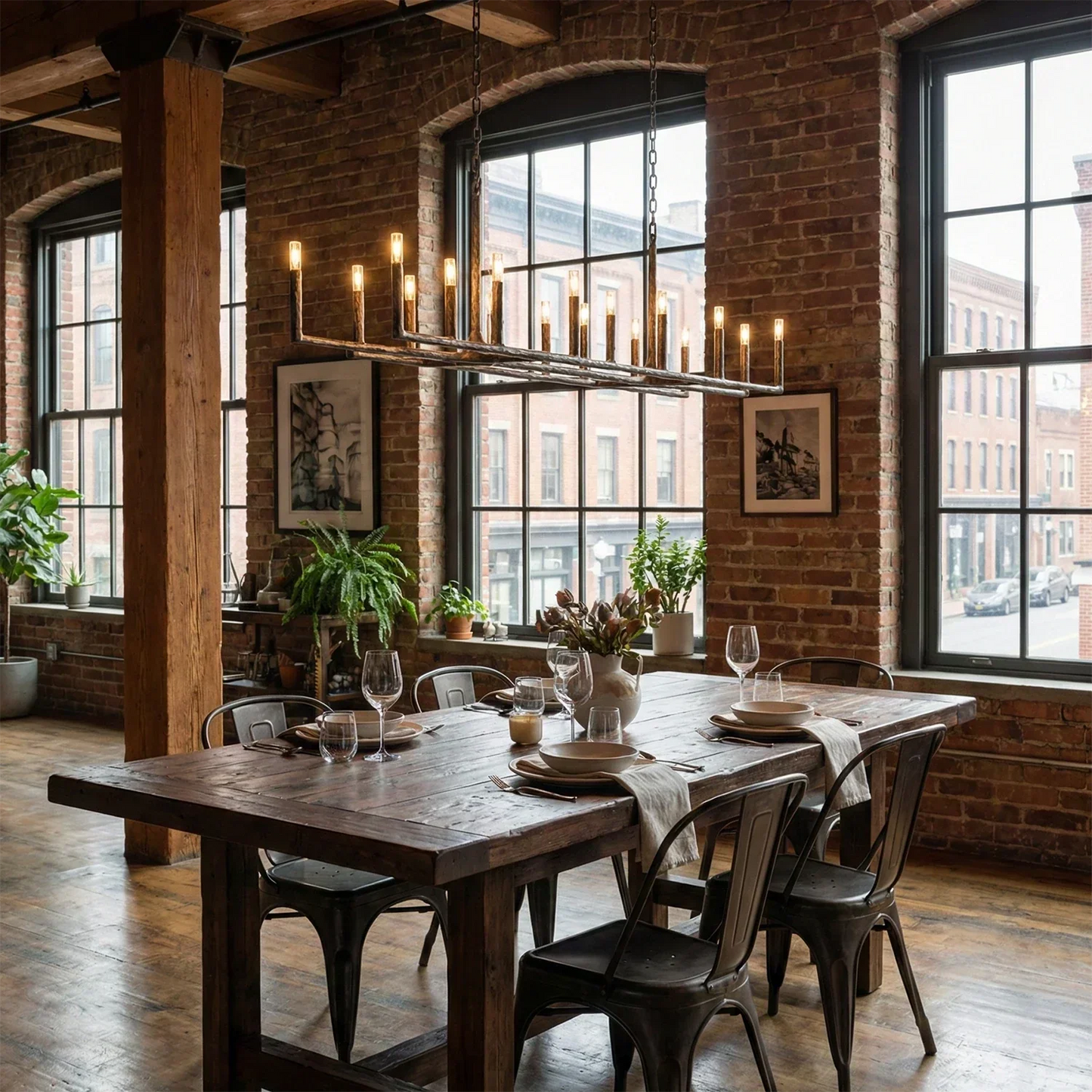 Avarit Forged Round Chandelier