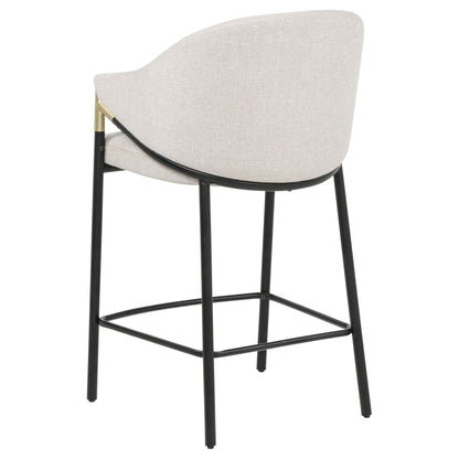 Chadwick Fabric Upholstered Counter Height Chair Beige (Set of 2)