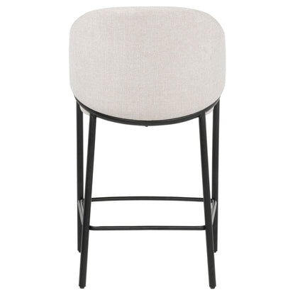 Chadwick Fabric Upholstered Counter Height Chair Beige (Set of 2)