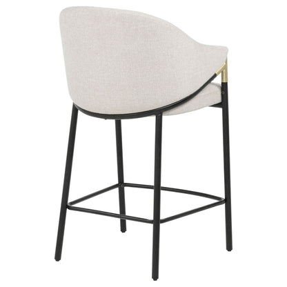 Chadwick Fabric Upholstered Counter Height Chair Beige (Set of 2)