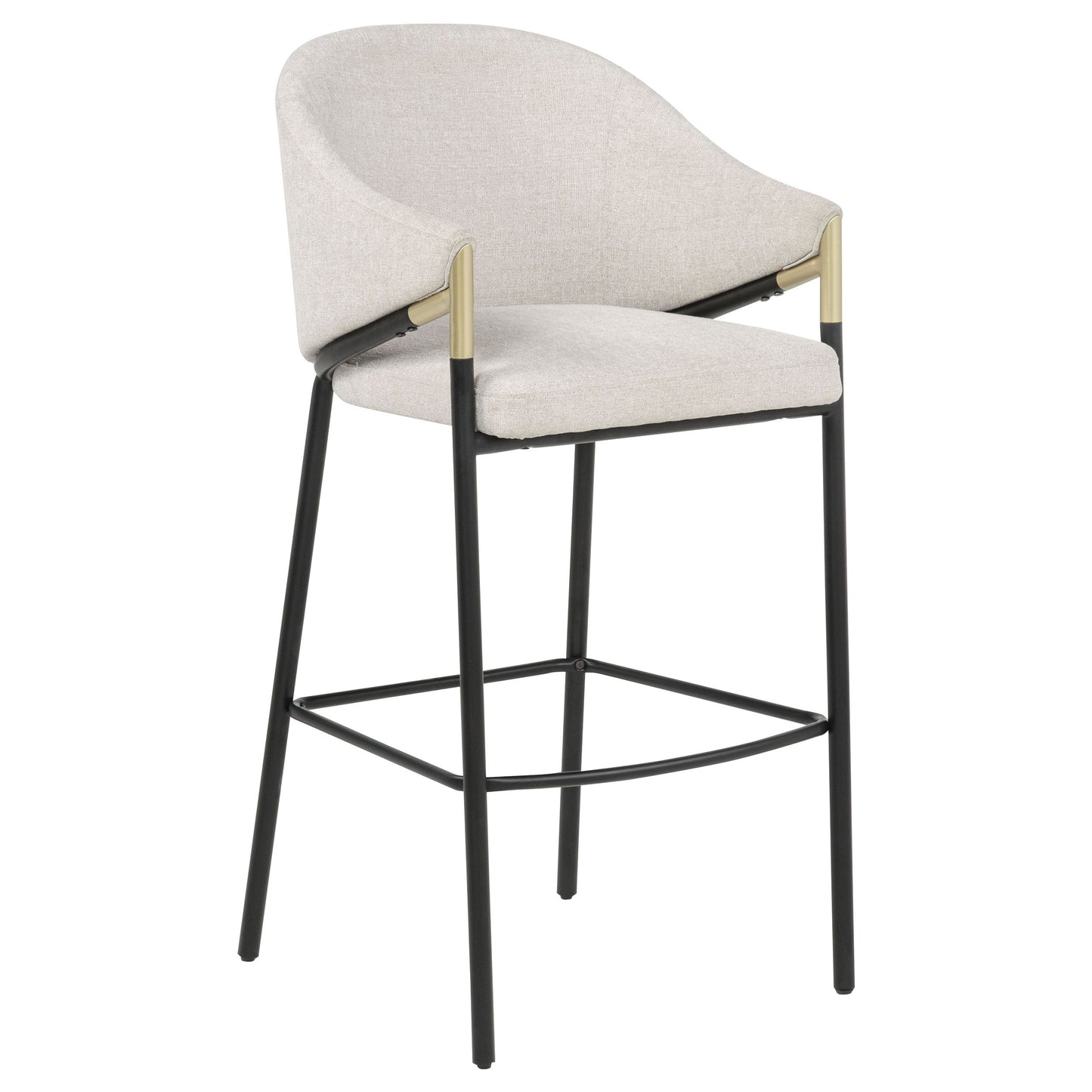 Chadwick Fabric Upholstered Bar Chair Beige (Set of 2)