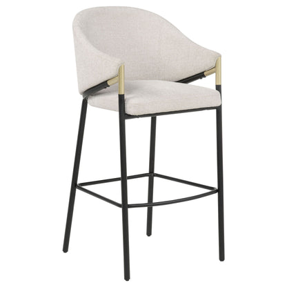 Chadwick Fabric Upholstered Bar Chair Beige (Set of 2)