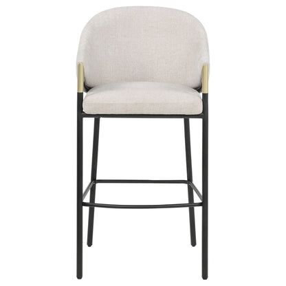 Chadwick Fabric Upholstered Bar Chair Beige (Set of 2)
