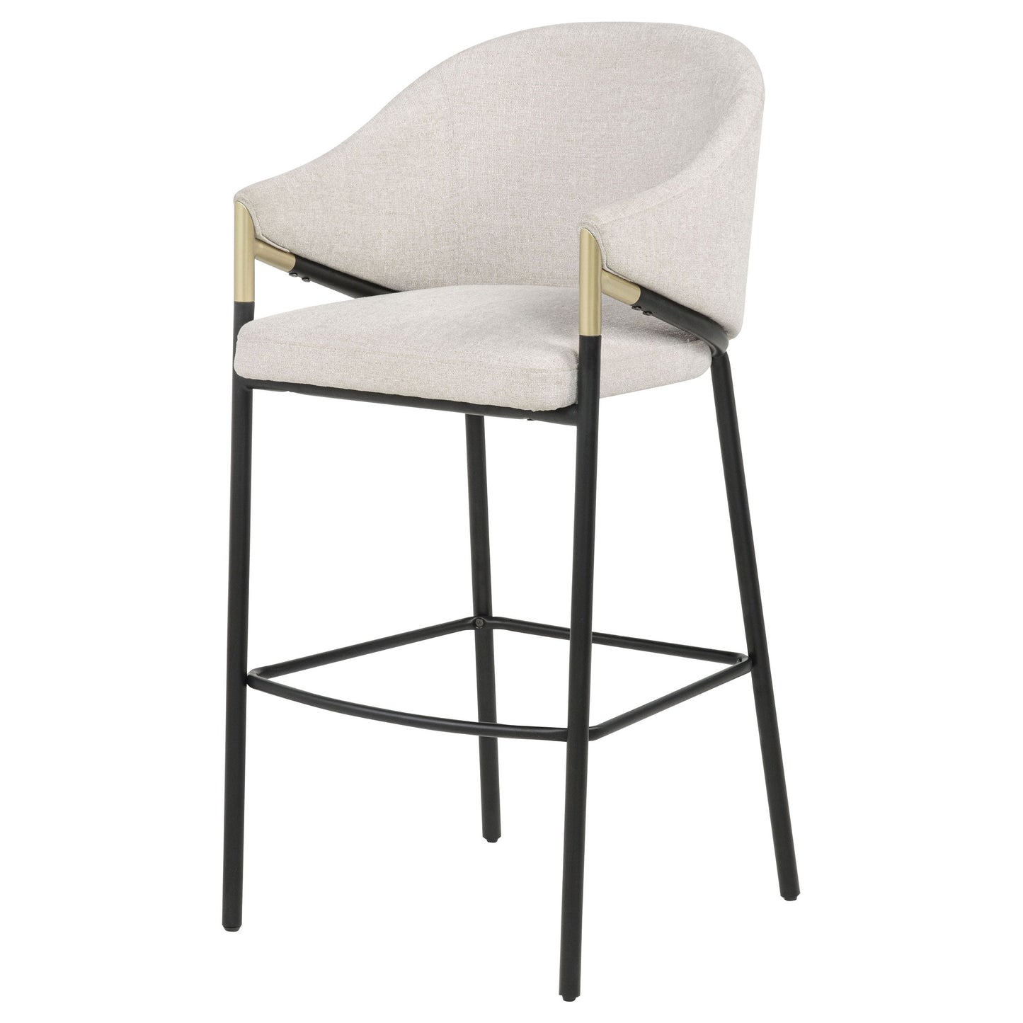 Chadwick Fabric Upholstered Bar Chair Beige (Set of 2)