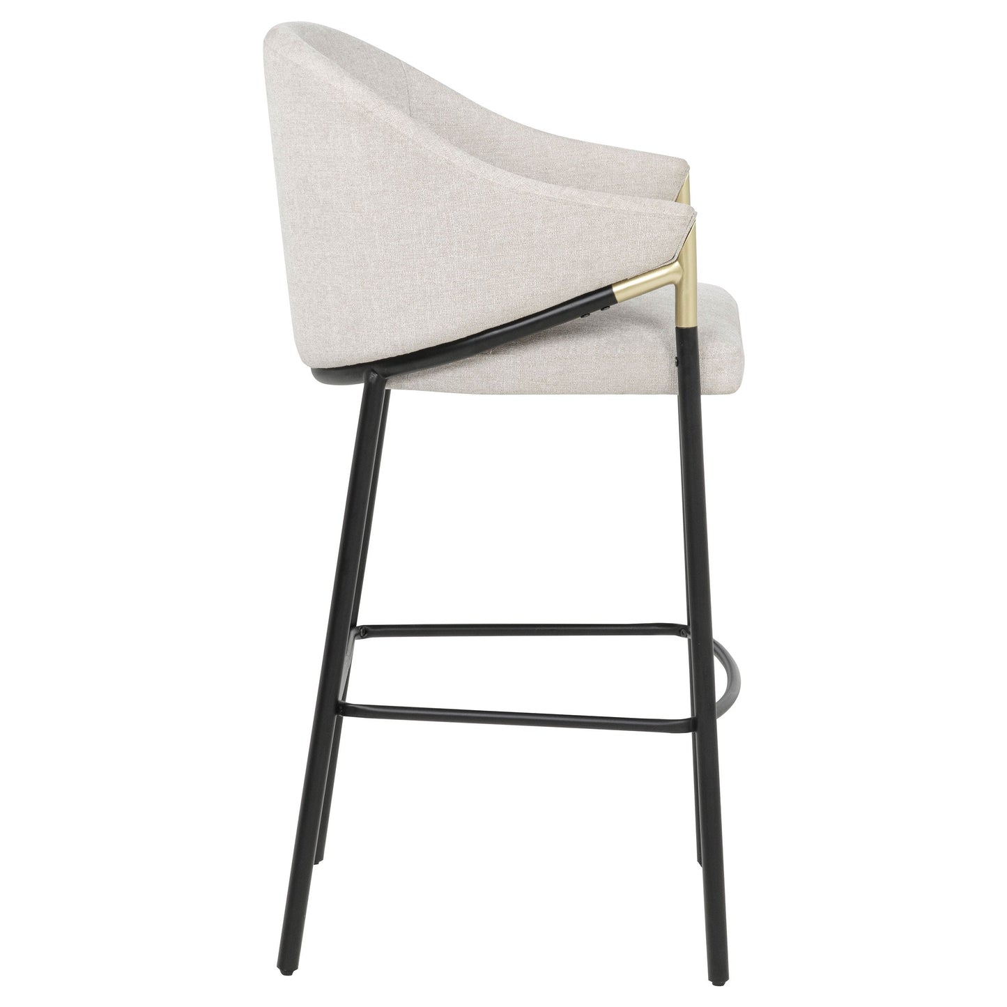 Chadwick Fabric Upholstered Bar Chair Beige (Set of 2)