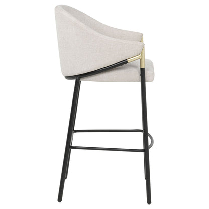 Chadwick Fabric Upholstered Bar Chair Beige (Set of 2)