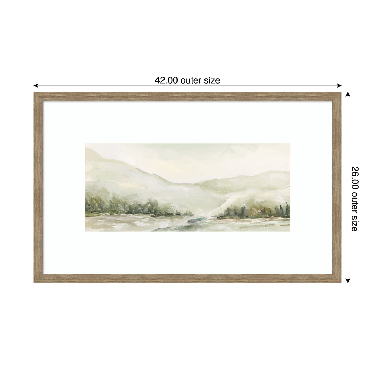 AQ Winter Landscape No. 6 by Annie Quigley Framed Wall Art Print