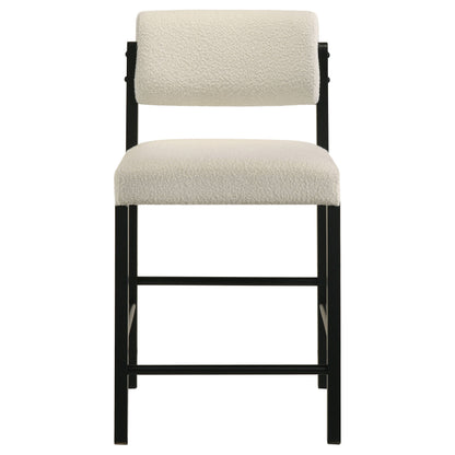 Decker 7-piece 70-inch Rectangular Counter Height Dining Set Cream and Black