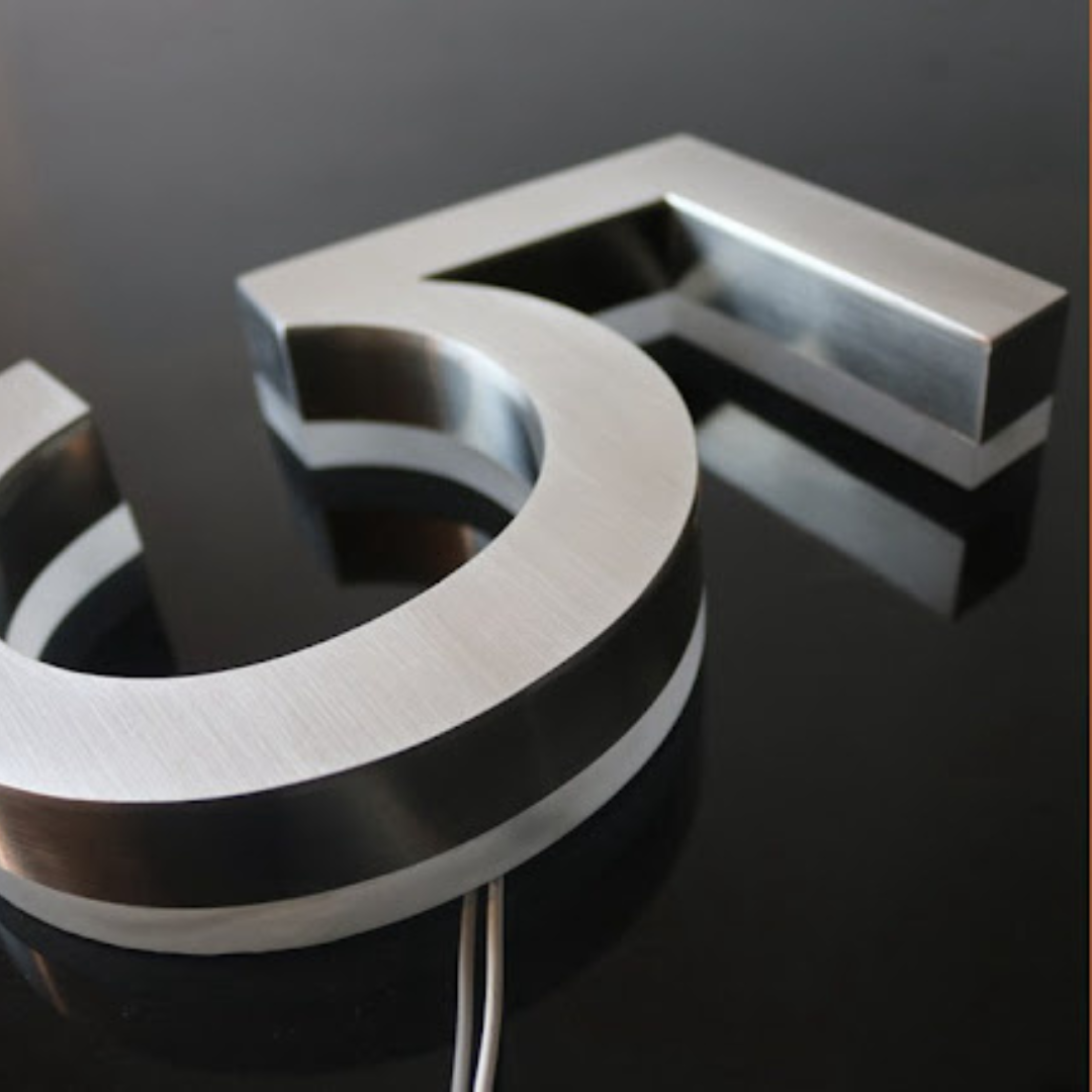 Backlit LED House Numbers – Custom Illuminated Address Numbers for Outdoor Use