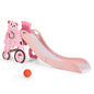 4-in-1 Foldable Baby Slide Toddler Climber Slide PlaySet with Ball
