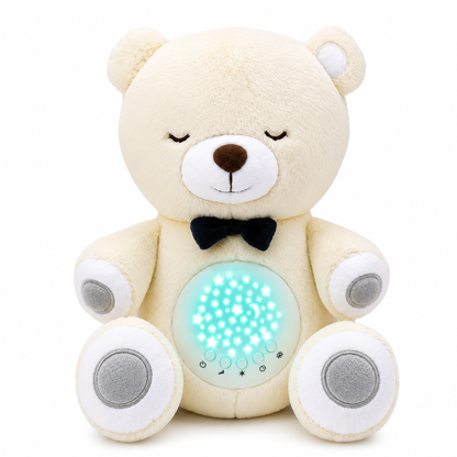 Lumipets Bear with Sound  Nursery Night Light & Sound Soother for Babies