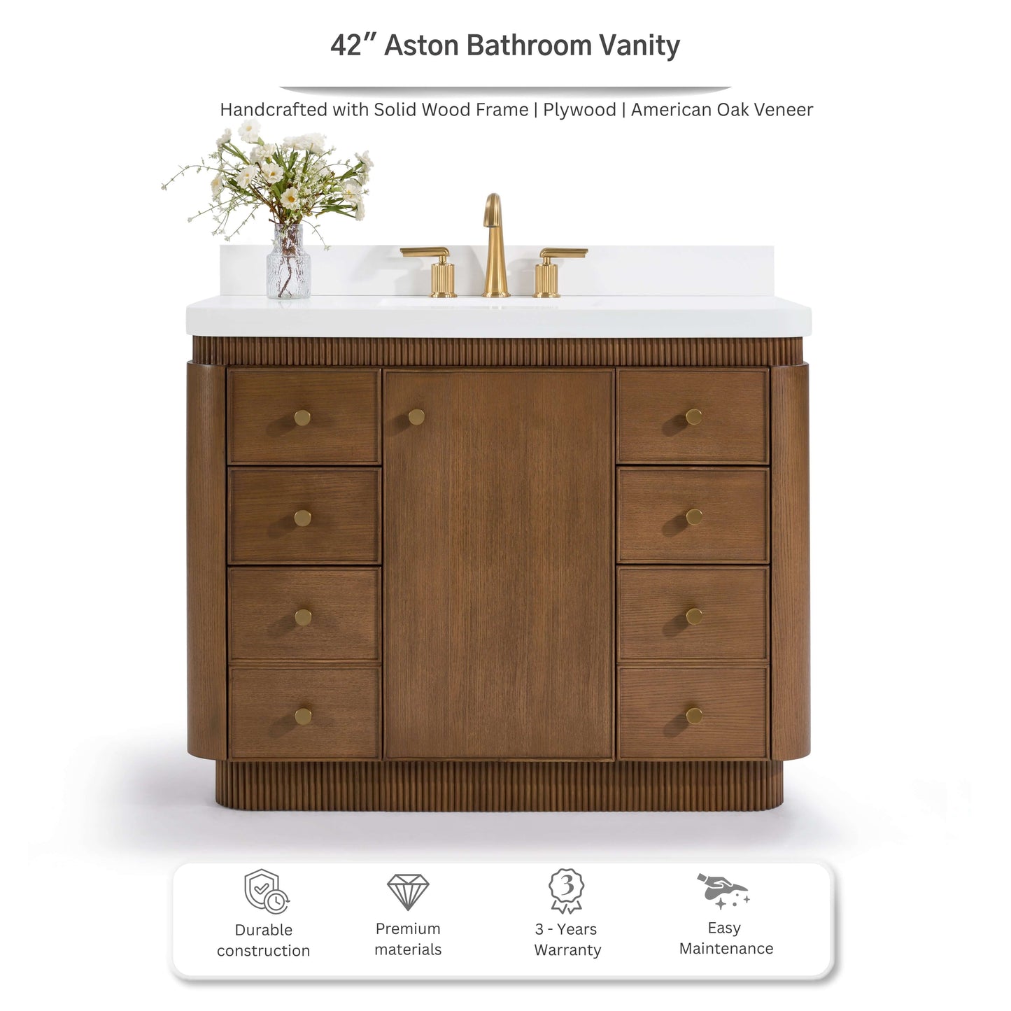 Aston 42" Bath Vanity Set