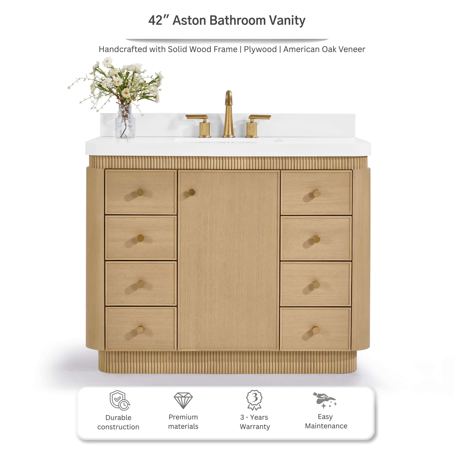 Aston 42" Bath Vanity Set