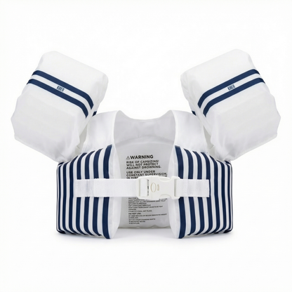 Floating Jackets with Sleeves for Pool or Beach | 1-3 Years | White & Blue