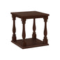 Accent Table, 2 Tier, Square, Traditional - Espresso