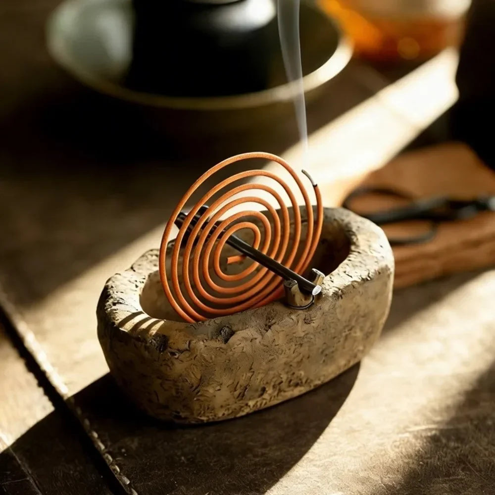 Incense Burner Censer Imitation Stone Tray
