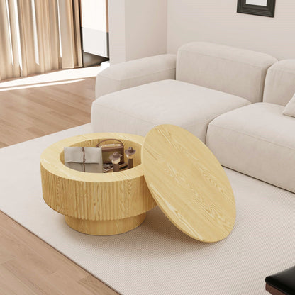 29.53" MDF Modern Circular Coffee Table