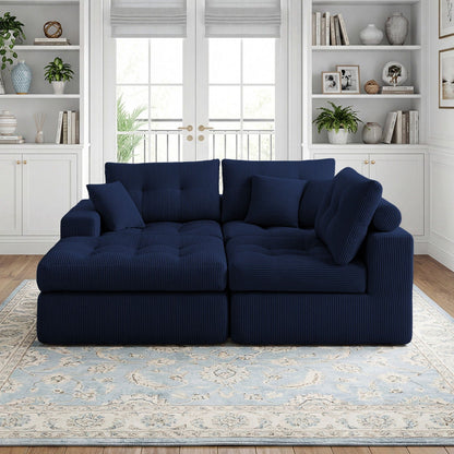 Corner Chaise L-Shaped Sectional Sofa Bed