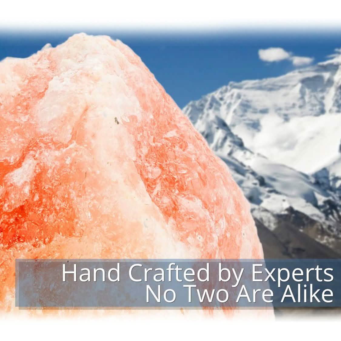 2-Pack: Hemingweigh Hand Carved Natural Crystal Himalayan Salt Lamp