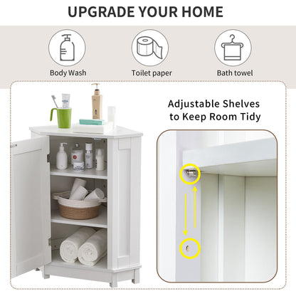 White Bathroom Cabinet Triangle Corner Storage Cabinet