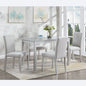 5 Piece Wooden Dining Table Set
