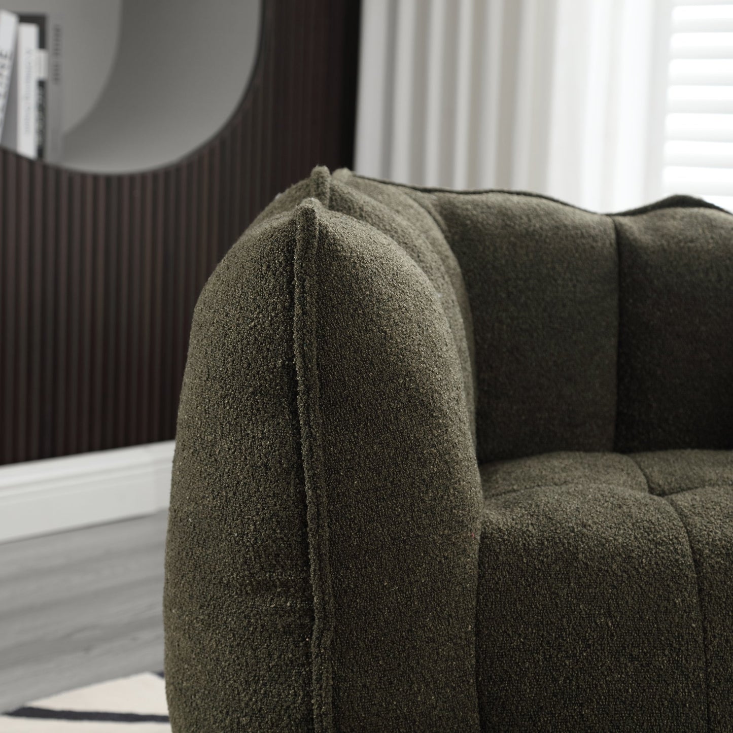 Soft Bean Bag Chair with High Resilient Foam