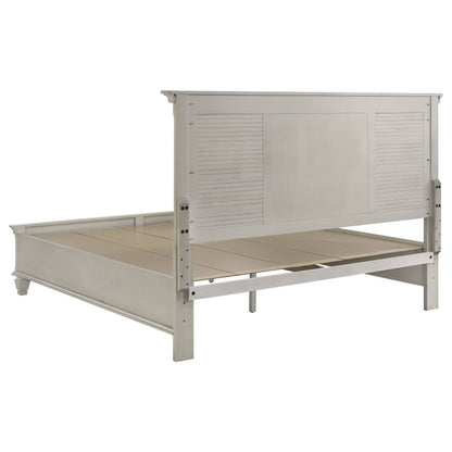 Franco 5-piece Eastern King Bedroom Set Distressed White