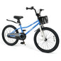20 Inch Kids Bike Adjustable with Kickstand and Storage Basket for Aged 8+ Years
