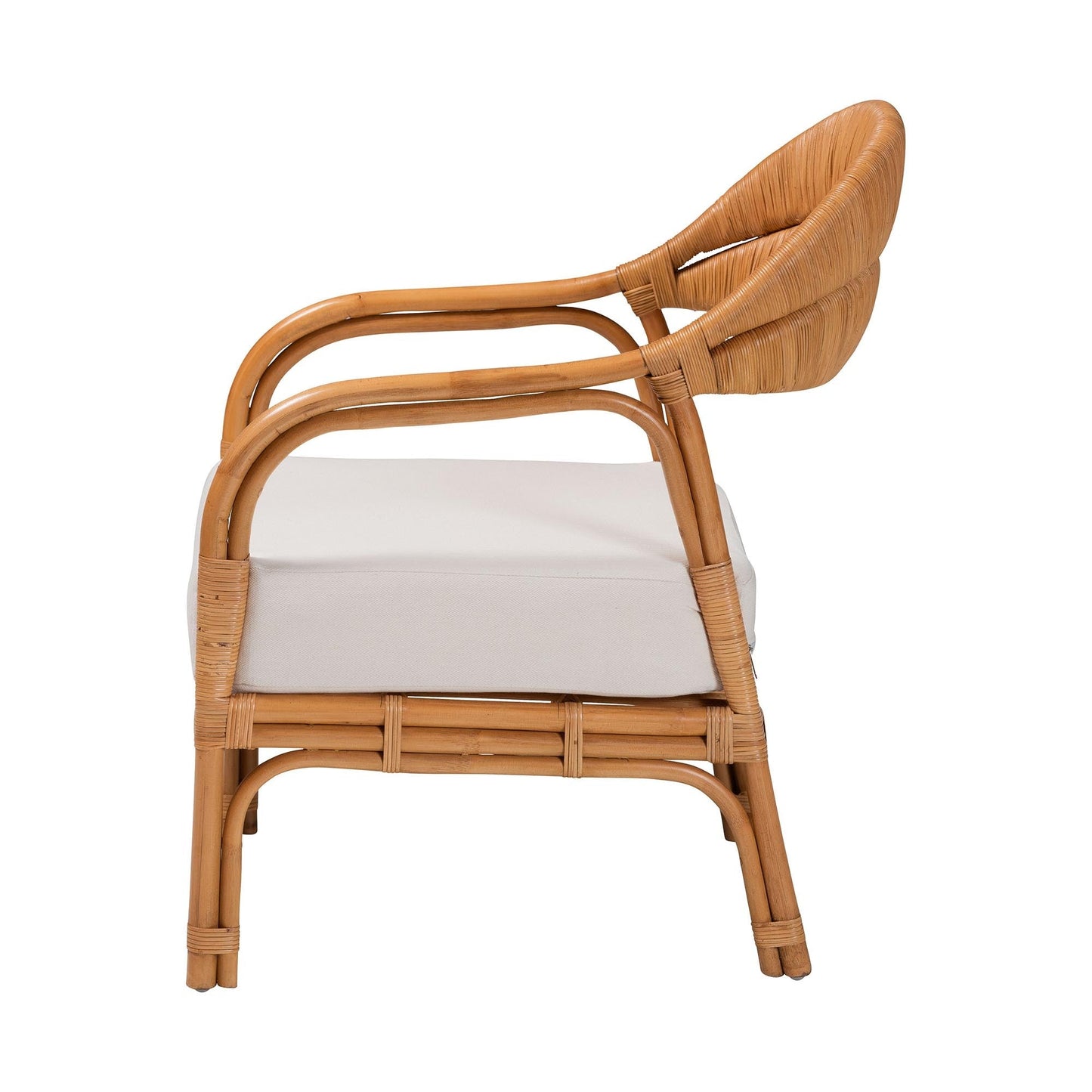 Honey Rattan Accent Chair