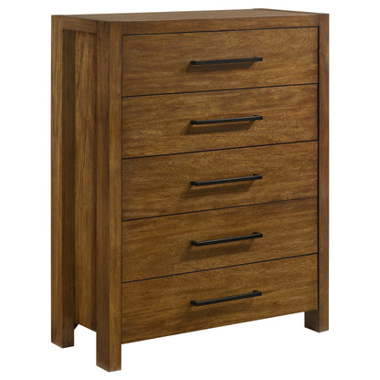 Adderley 5-piece California King Bedroom Set Warm Brown
