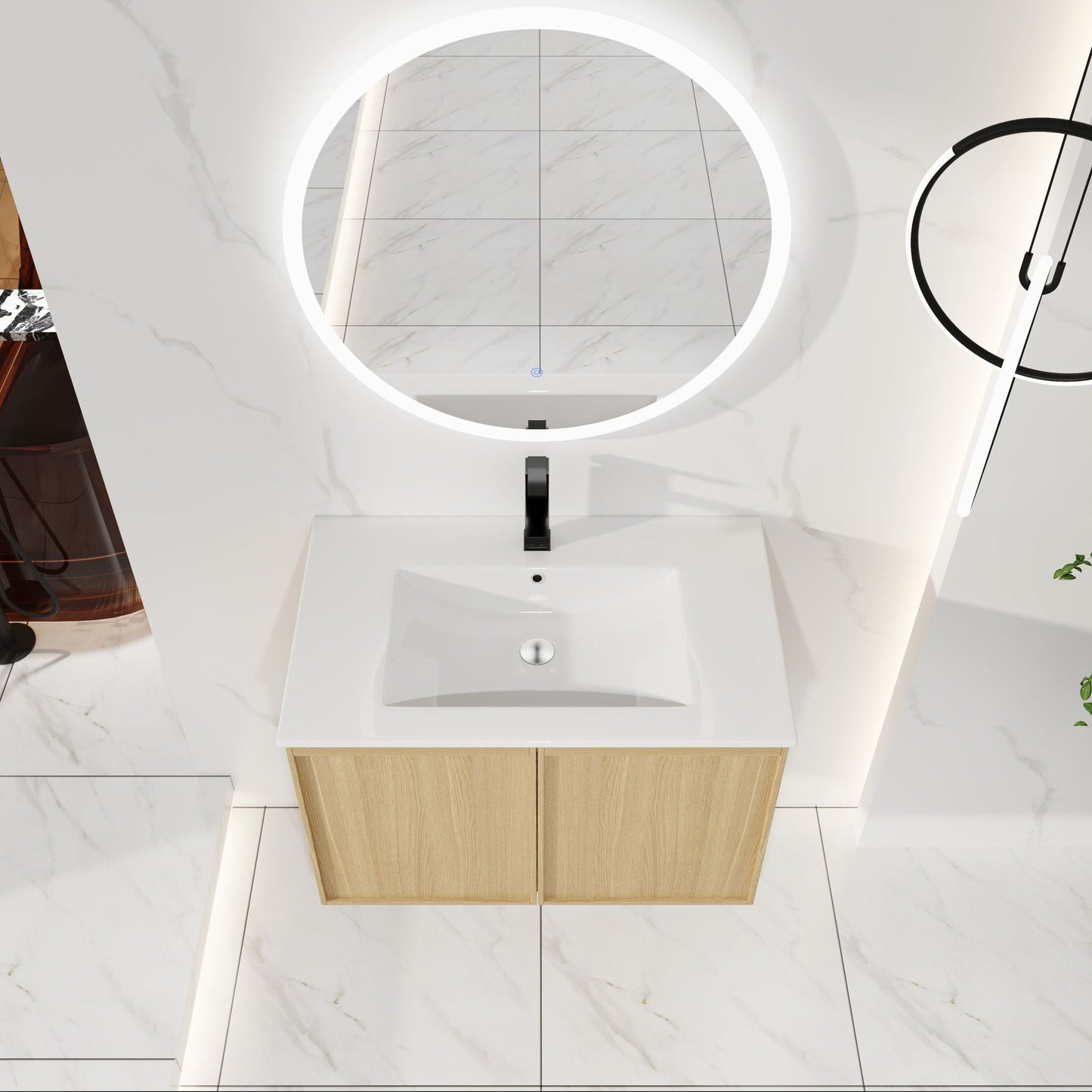 Floating Bathroom Vanity With Sink Combo