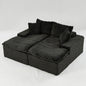 Double Chaise Lounge With Full Compressed Sponge