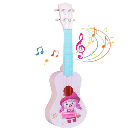 21 Inch Children Mini Ukulele with 4 Nylon Strings and 12 Frets