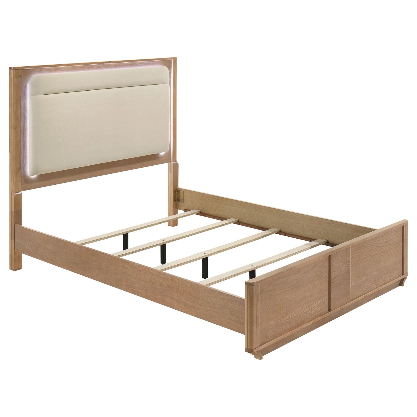 Leanne 4-piece Queen Bedroom Set Light Oak