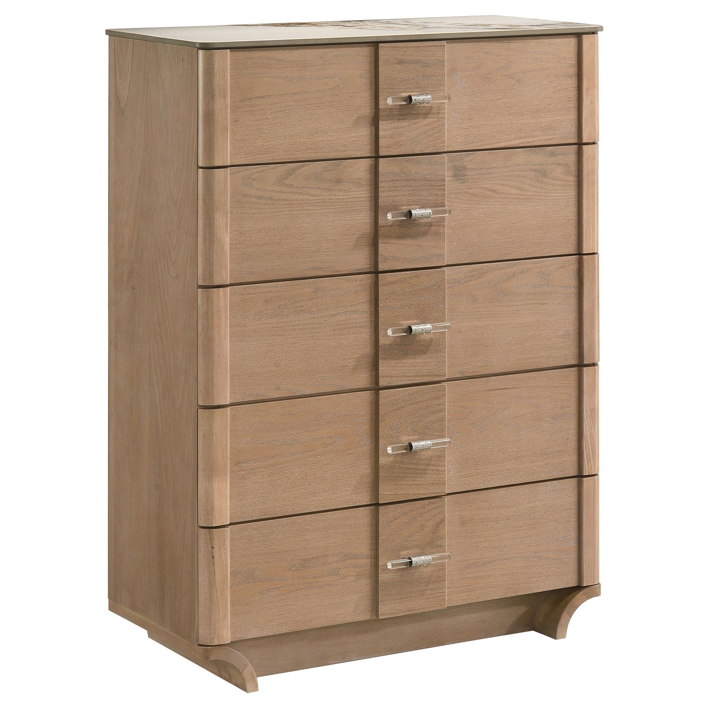 Leanne 5-piece Queen Bedroom Set Light Oak