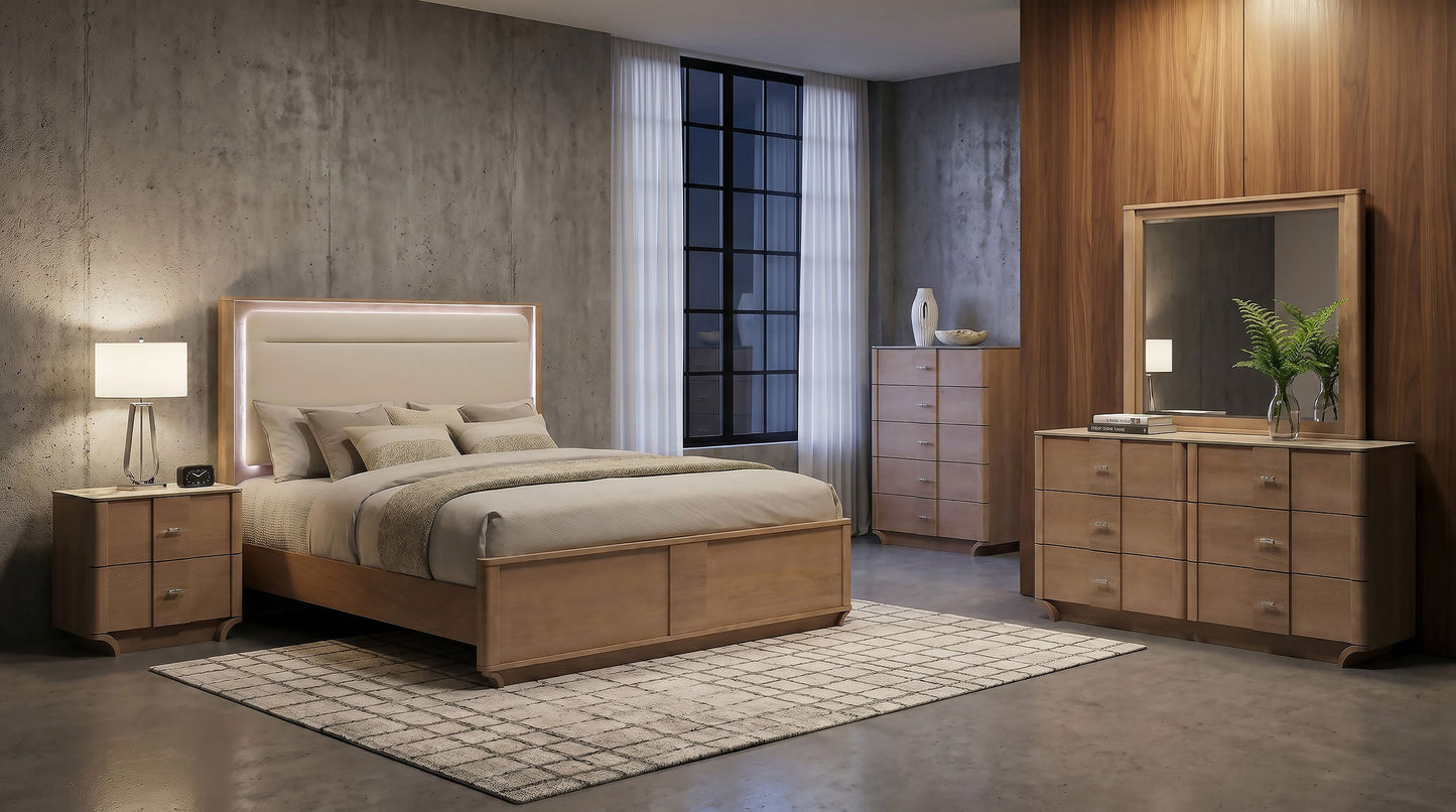 Leanne Dresser Mirror Light Oak