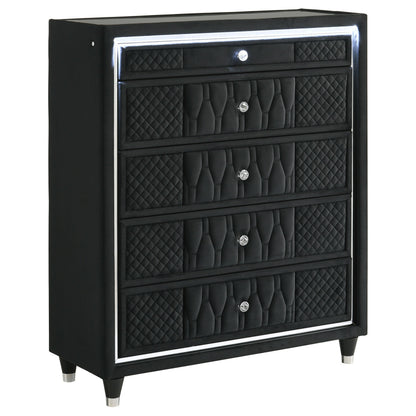 Lorient 5-piece Queen Bedroom Set Black