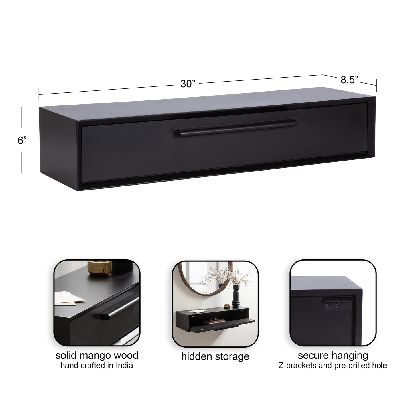 McCutcheon Floating Console Table
