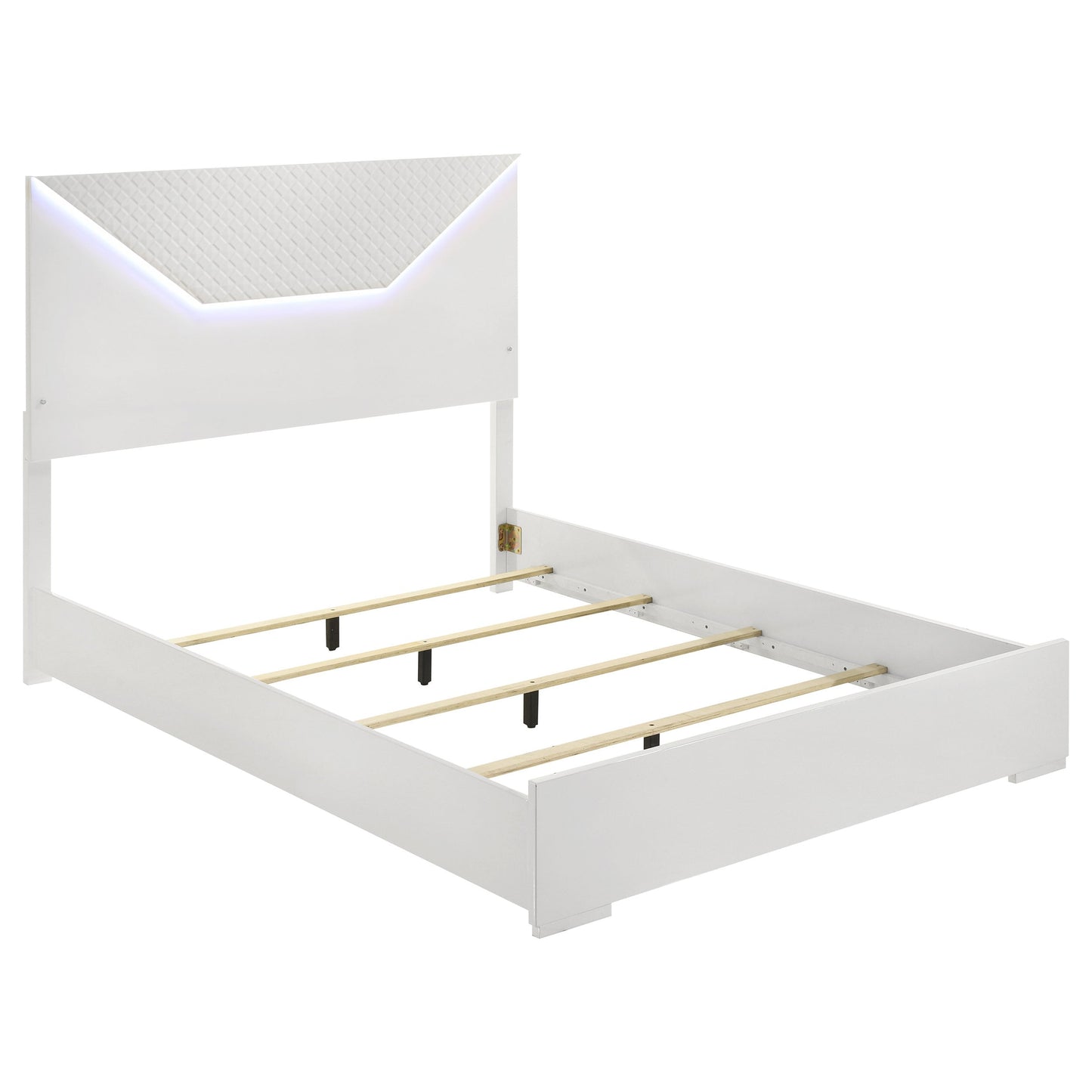 Ives 4-piece Queen Bedroom Set White High Gloss