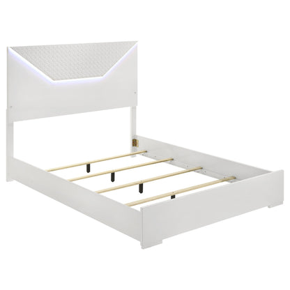 Ives 5-piece Queen Bedroom Set White High Gloss