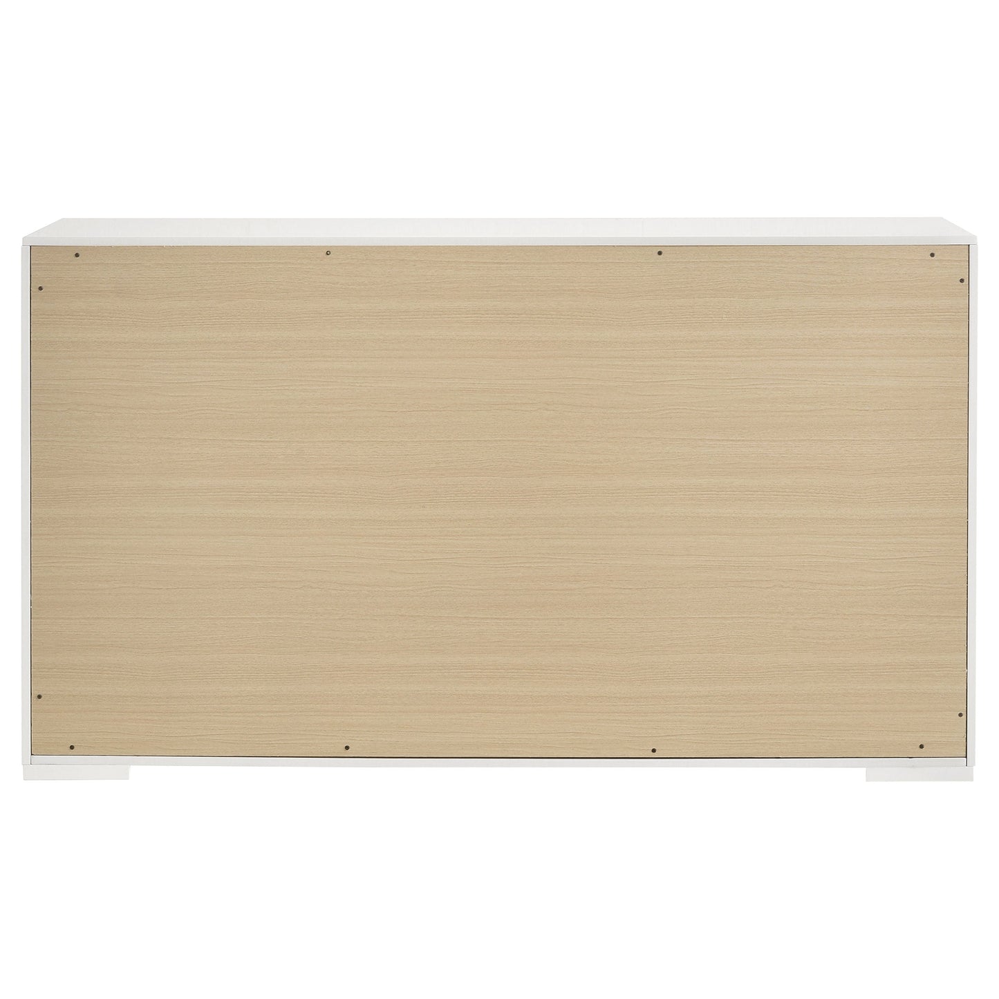 Ives 6-drawer Dresser Cabinet White High Gloss