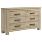 Oakglen 6-drawer Bedroom Dresser Weathered Oak