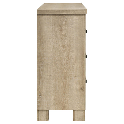 Oakglen 6-drawer Bedroom Dresser Weathered Oak