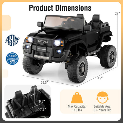 24V 2 Seater Ride on Car 4WD/2WD Switchable for Kids with Remote for Ages 3+