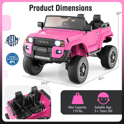 24V 2 Seater Ride on Car 4WD/2WD Switchable for Kids with Remote for Ages 3+
