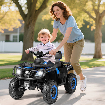 24V Kids ATV 2-Seater with 4 Motors with LED Lights and Music