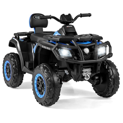 24V Kids ATV 2-Seater with 4 Motors with LED Lights and Music