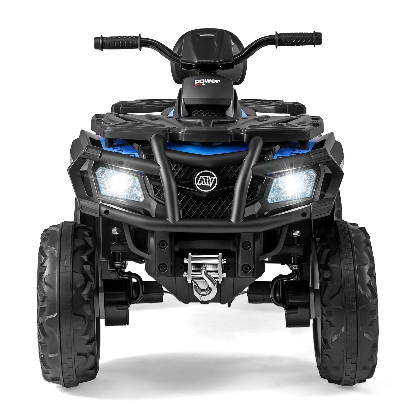 24V Kids ATV 2-Seater with 4 Motors with LED Lights and Music